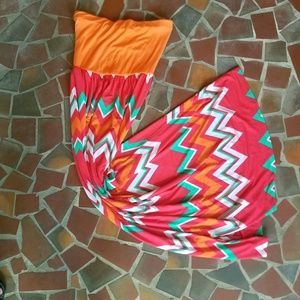 3/$15 NWOT Chevron strapless maxi